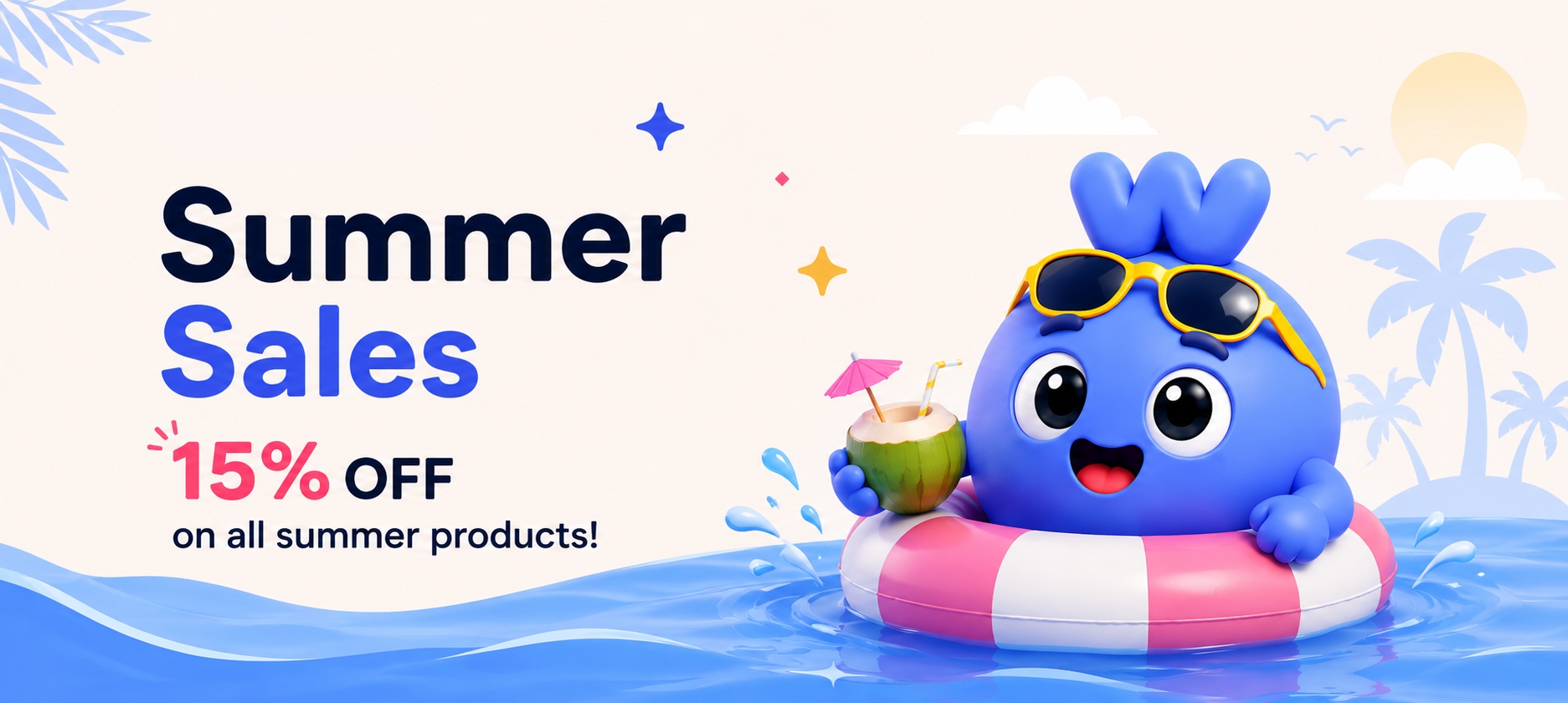Summer Sales — 15% off on all summer products